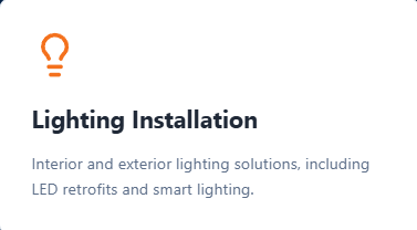 lighting installation